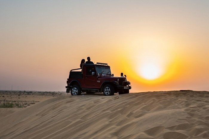 Jeep Safari In Thar Desert