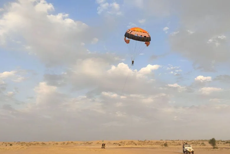 Parasailing in Thar Desert